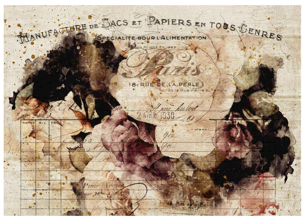 French Floral, rice paper design by Decoupage Queen, arts & entertainment > hobbies & creative arts > arts & crafts, for decoupage and crafting