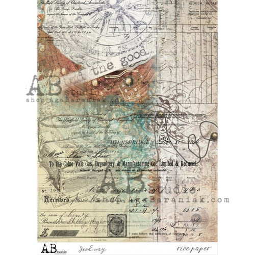 AB Studios Rice Paper A4 Good Way Vintage