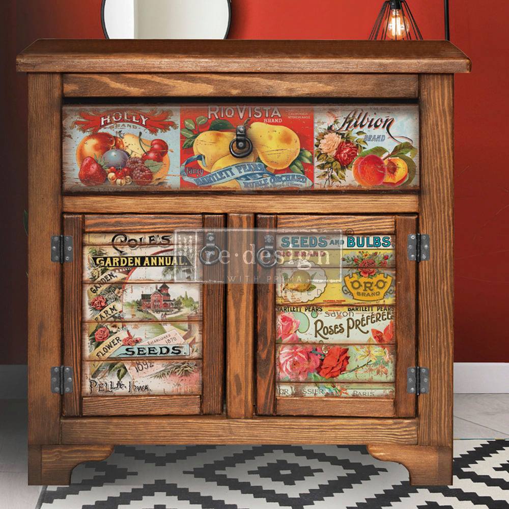 Vintage Seed, Large Transfers, Vintage Seed Label Transfer, Decor Transfers®