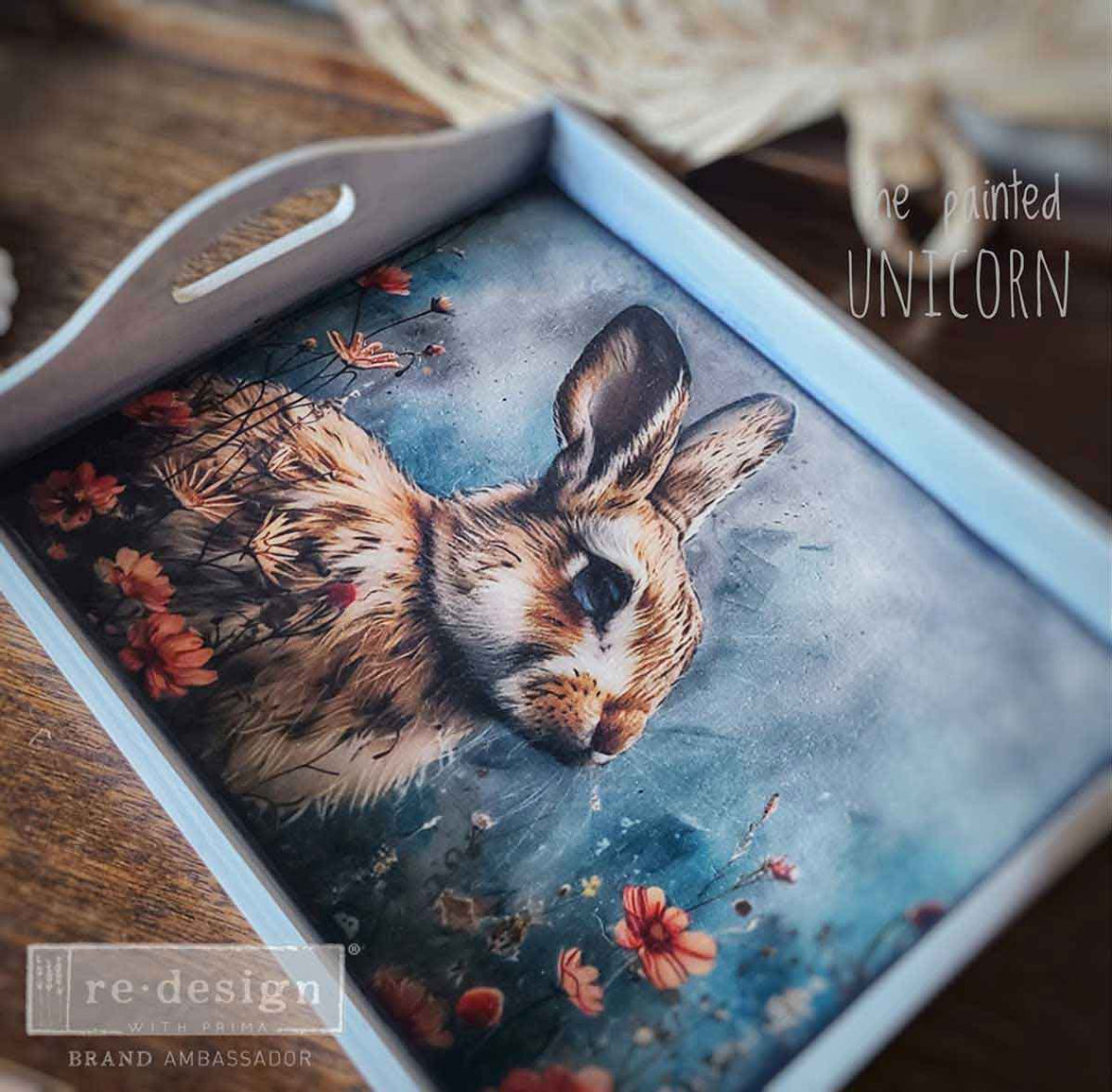 Garden Bunny, A3 Decoupage Fiber Pack – Garden Bunny Tales - 3 sheets, 19.5"x30" each