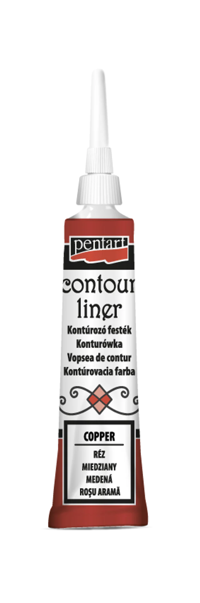 Pentart Contour liner 20ml, design by Pentart, hardware > tools > paint tools, for decoupage and crafting