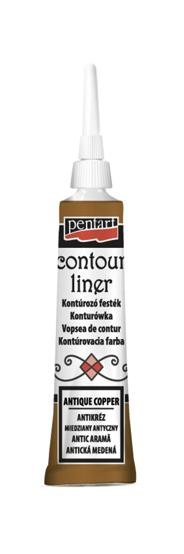 Pentart Contour liner 20ml, design by Pentart, hardware > tools > paint tools, for decoupage and crafting