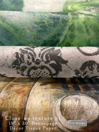 Curious Journey Paper, Redesign Decoupage Decor Tissue Paper – Curious Journey – 1 Sheet (19.5″ X 30″)