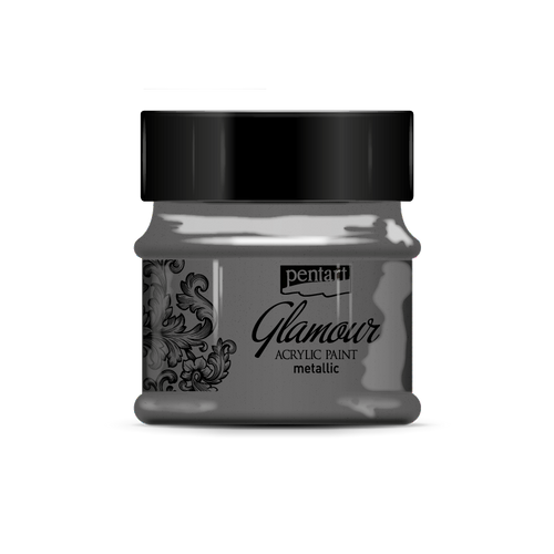 Glamour Metallic Acrylic Paint Platinum