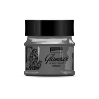 Glamour Metallic Acrylic Paint Platinum