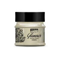 Glamour Metallic Acrylic Paint Platinum