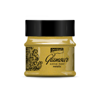 Glamour Metallic Acrylic Paint Platinum