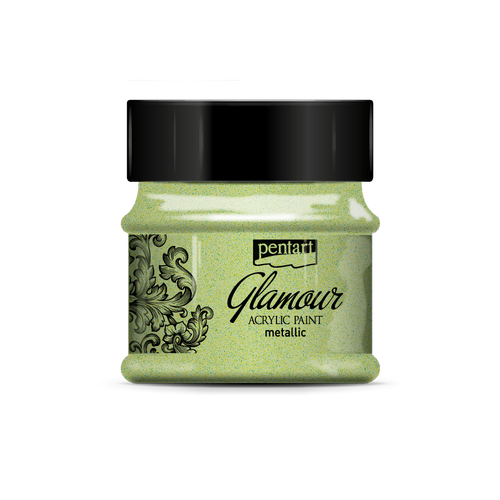 Glamour Metallic Acrylic Paint Platinum