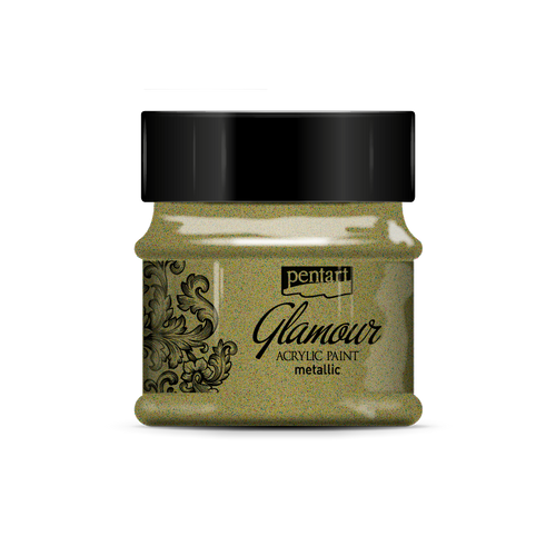 Glamour Metallic Acrylic Paint Platinum