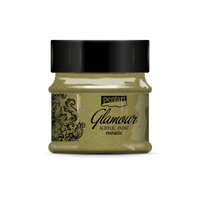 Glamour Metallic Acrylic Paint Platinum