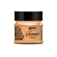 Glamour Metallic Acrylic Paint Platinum