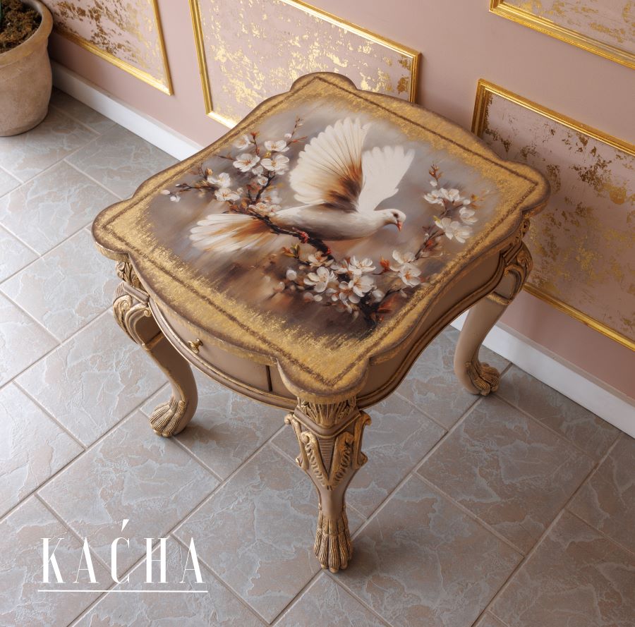 A1 Decoupage Fiber Kacha - Alabaster Grace