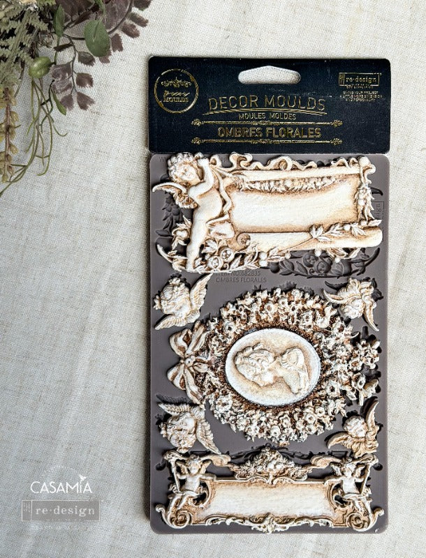 Decor Moulds® - Ombres Florales - 1 pc, 5"x10"x8mm