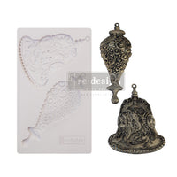 Redesign Decor Moulds® - Silver Bells - 5"x8", 8mm thickness Copyright
