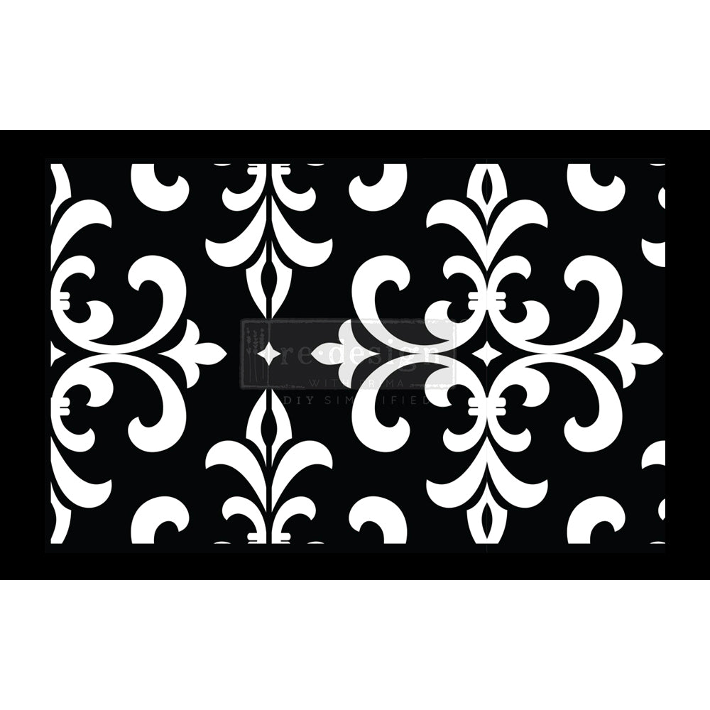 Stick & Style CECE - Modern Damask - 1 roll, 7" x 3yds (6" design)