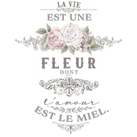 L'amour Est Le Miel, Redesign Transfer - L'amour Est Le Miel 27x36, French Transfers