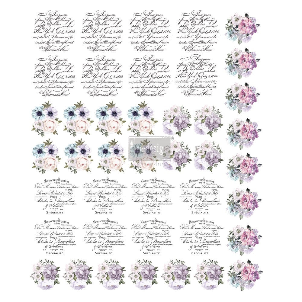 Redesign Knob Transfer - Spring Meadow 8.5"X10.5" Sheet size