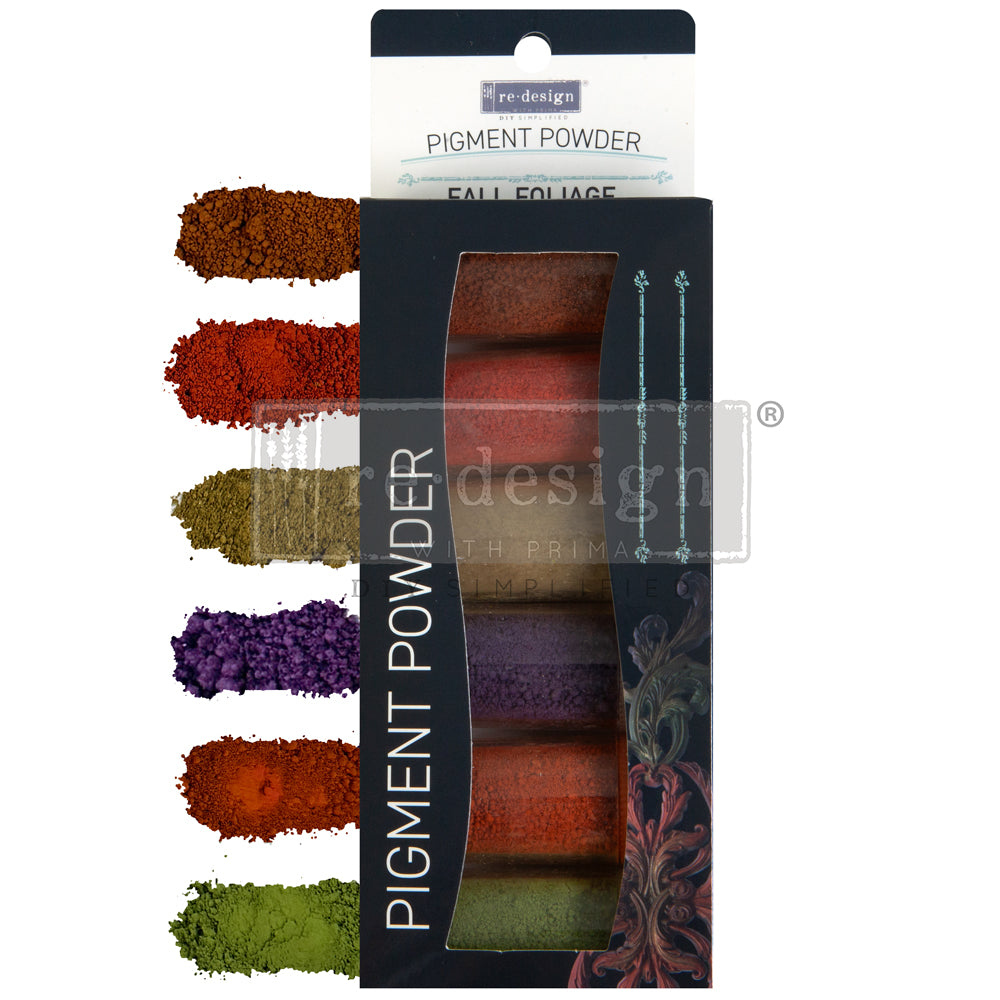 Fall Foliage Mica Powder, Art Ingredients - Mica Powder Set, 6 bottles x 7 grams each