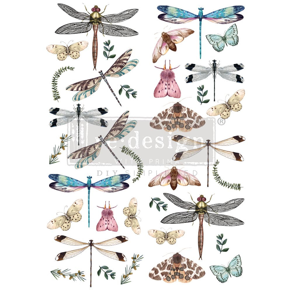 Decor Transfers® - Riverbed Dragonflies