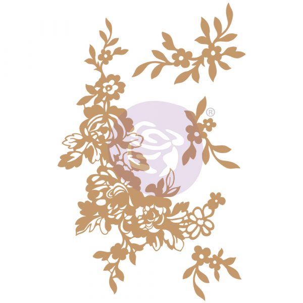 Chipboard Diecut – Beautiful Fleur – 4 pcs, 1.5-7, Butterfly Chipboard Diecuts