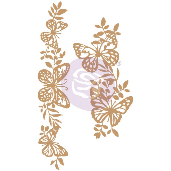 Chipboard Diecut – Butterfly Borders – 2 pcs, 5.5-7.6, Butterfly Chipboards