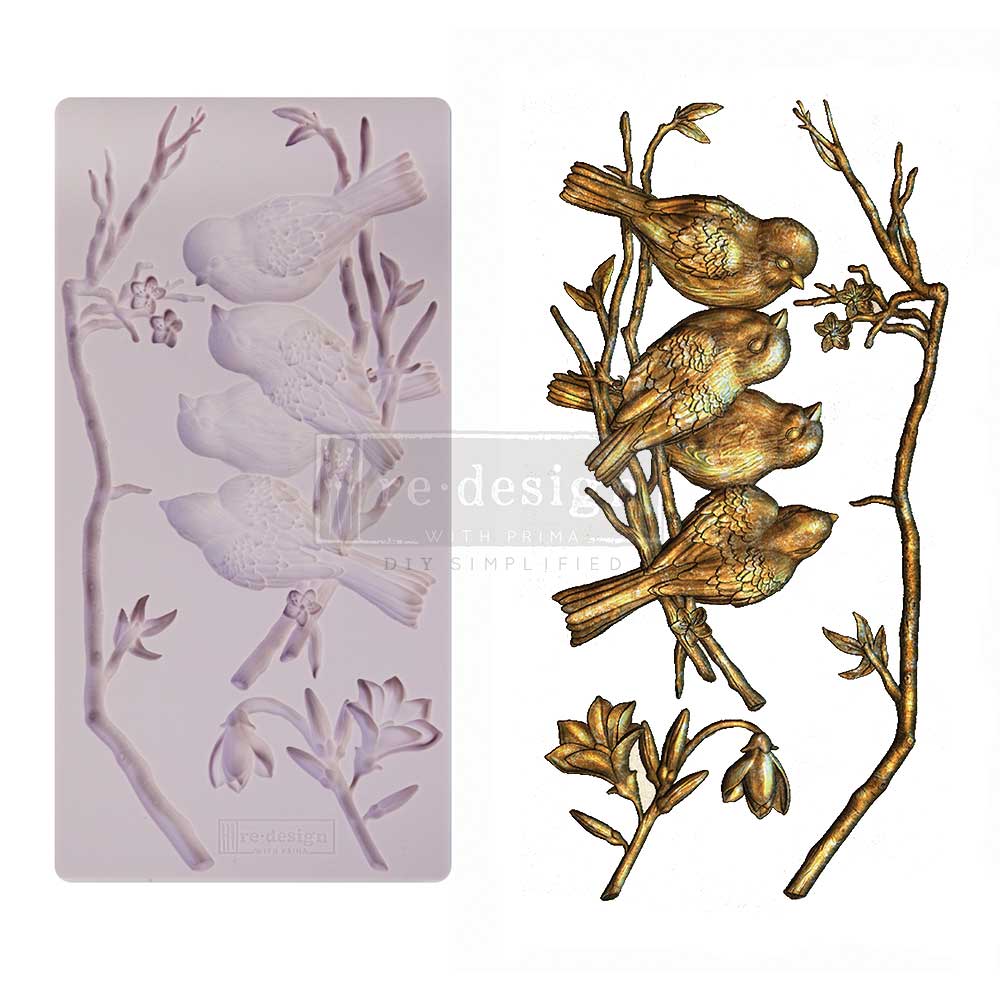 Redesign Decor Moulds® – Avian Love – 5″x10″, 8mm