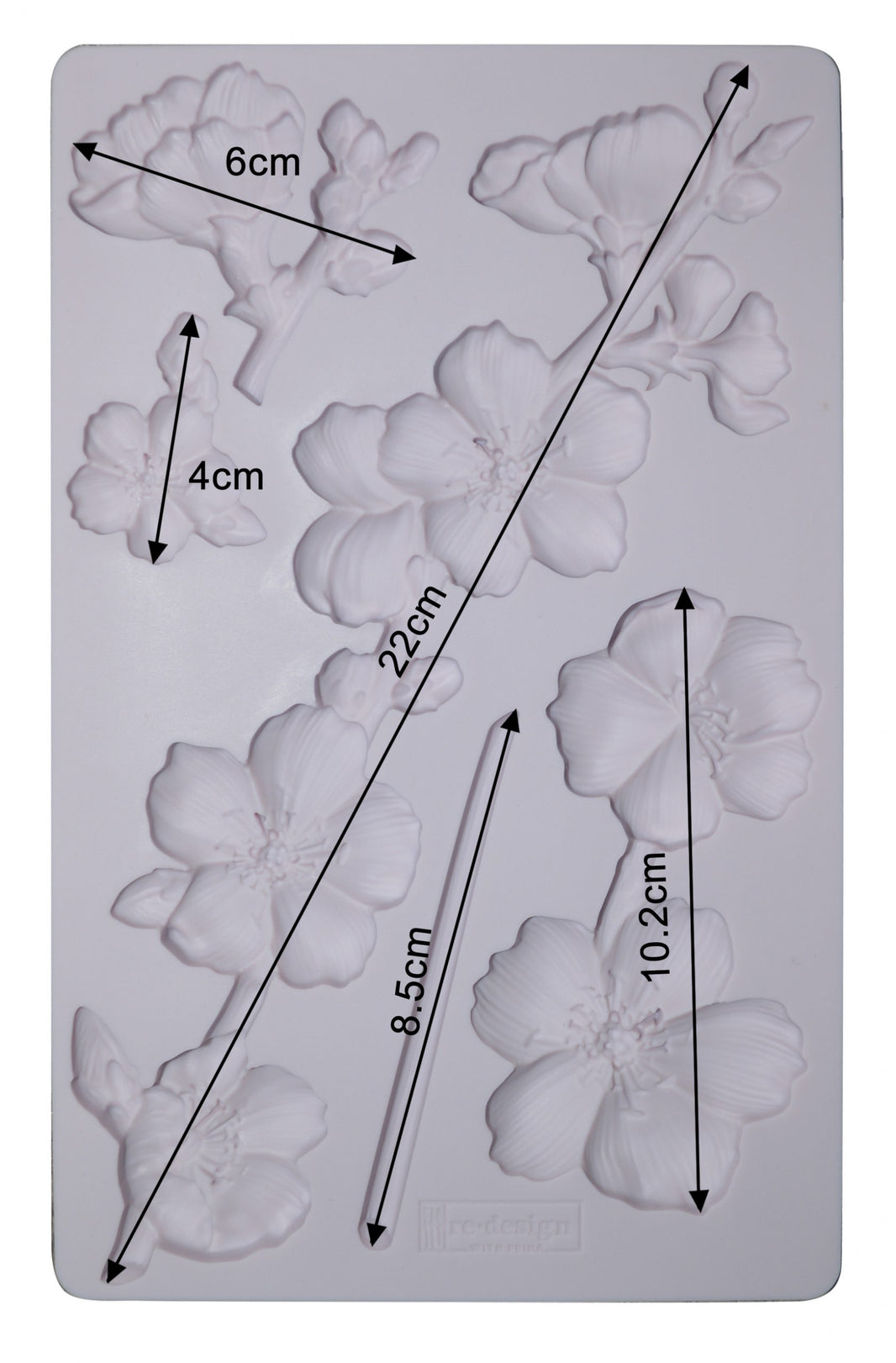 Redesign Decor Moulds® - Botanical Blossoms - 8"x5", 8mm thickness