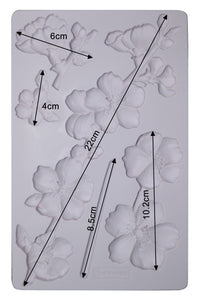 Redesign Decor Moulds® - Botanical Blossoms - 8"x5", 8mm thickness