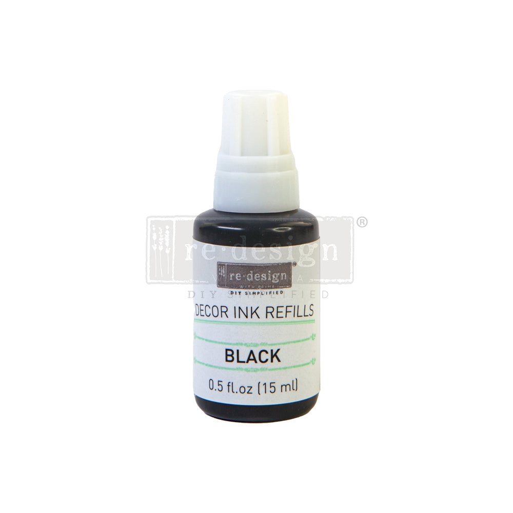 Redesign Decor Ink Refill - Black - 0.5 oz refill