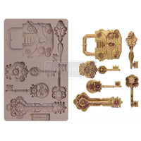 Redesign Decor Moulds® – Mechanical Lock & Keys – 1 pc, 5″x8″, 8mm thickness