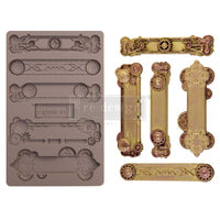 Steampunk Plates Silicone Molds - Redesign with Prima Decor Mould