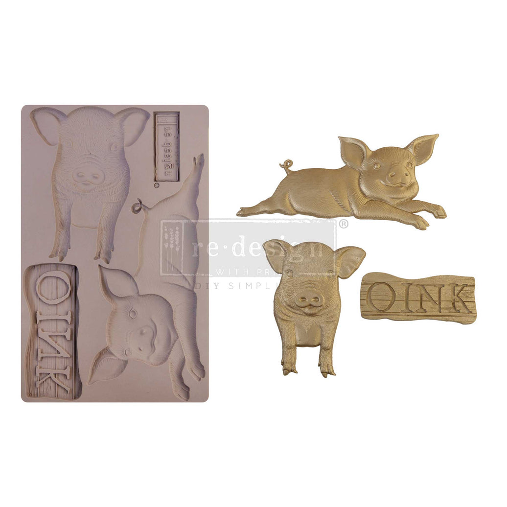 Redesign Decor Moulds® – Farm Friends – 1 pc, 5″x8″, 8mm thickness