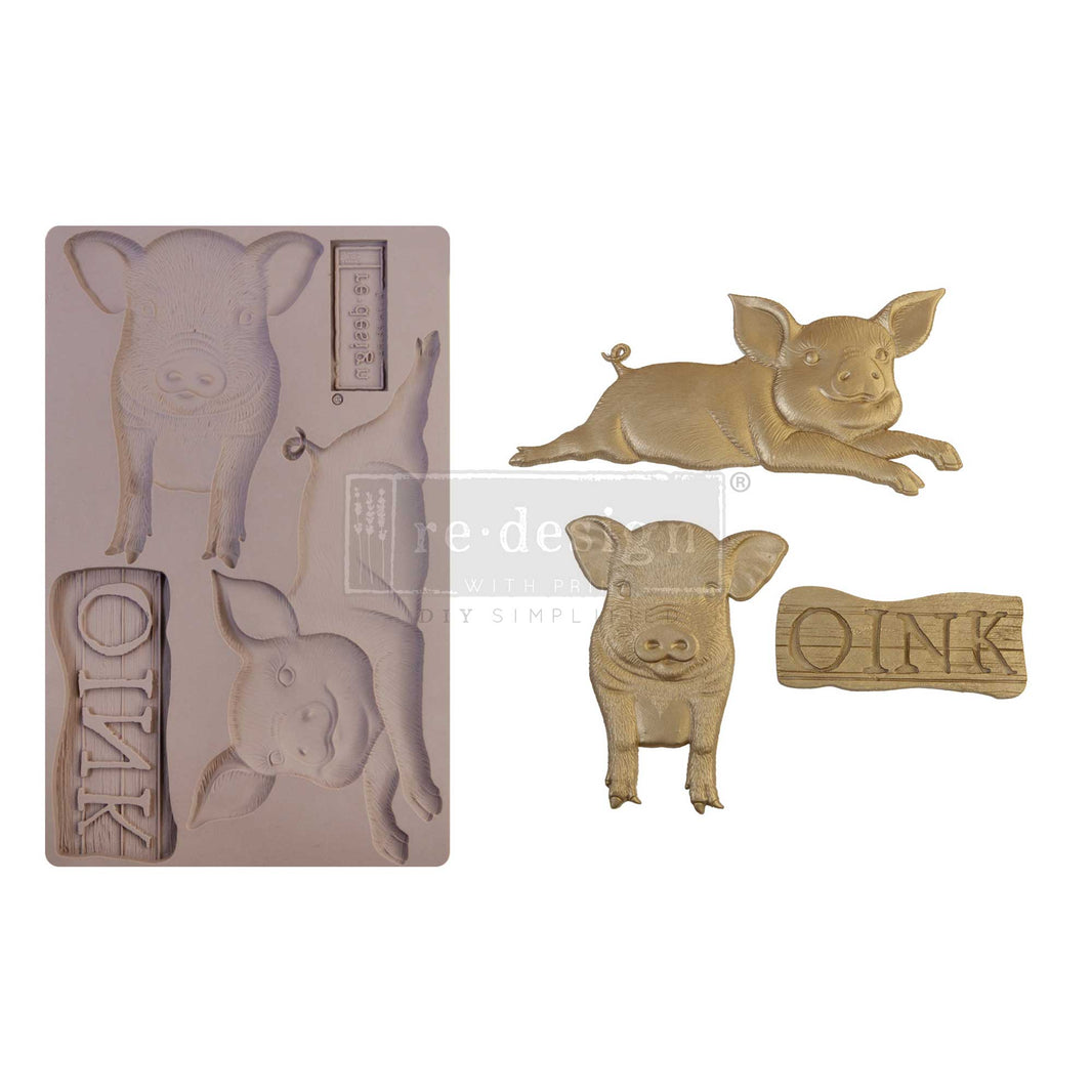 Redesign Decor Moulds® – Farm Friends – 1 pc, 5″x8″, 8mm thickness