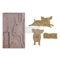Redesign Decor Moulds® – Farm Friends – 1 pc, 5″x8″, 8mm thickness