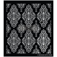 Diamond Flouroish Stencil, Redesign Stencil – Diamond Flourish 17.25×21 – sheet size 17.25″x21″, design size 15.5″x17.3″- Laser cut on 16 mil Mylar