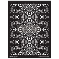 Redesign Stencil - CECE Eastern Abstract 18x25.5 - sheet size 18"x25.5", design size 16.3"x21.7"