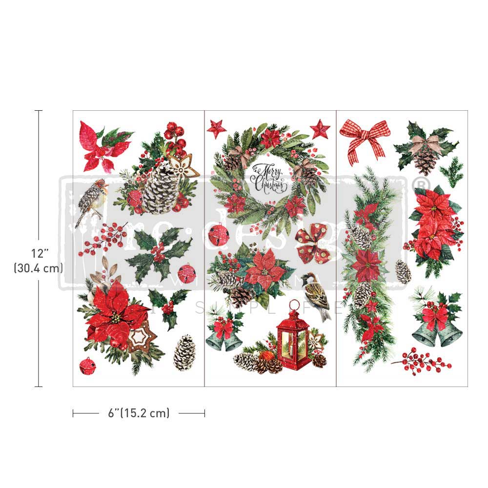 Small Transfers - Classic Christmas - 3 sheets, 6"x12"