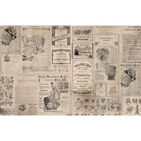 Decoupage Decor Tissue Paper – Newsprint – 1 sheet, 19″x30″