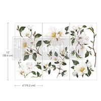 Magnolia Transfers® Transfers - Small Magnolia Transfers, 3 sheets, 6″x12″