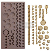Décor Mould CECE - Gems & Chains - 1 pc, 5"x10"x8mm