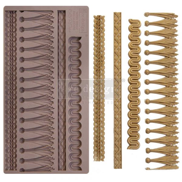 Décor Mould CECE - Tassel Fringe - 1 pc, 5"x10"x8mm