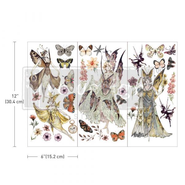 Small Transfers – Forest Fairies – 3 sheets, 6″x12″