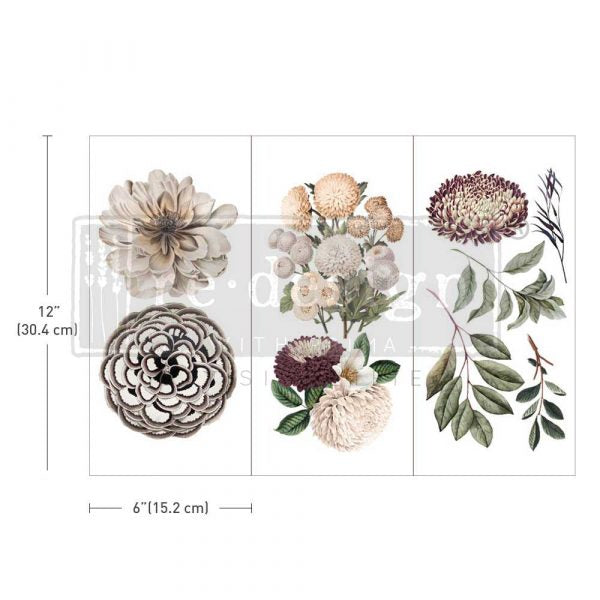 Decor Transfers® - Natural Flora - 3 sheets, 6"x12"