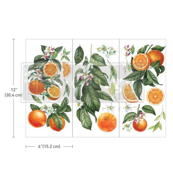 Decor Transfers® - Citrus Slice - 3 sheets, 6"x12"