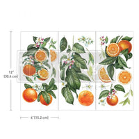 Decor Transfers® - Citrus Slice - 3 sheets, 6"x12"
