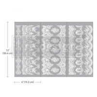 SMALL TRANSFERS – VINTAGE WALLPAPER – 3 SHEETS, 6″X12″