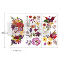 Decor Transfers® - Organic Flora - 3 sheets, 6"x12"