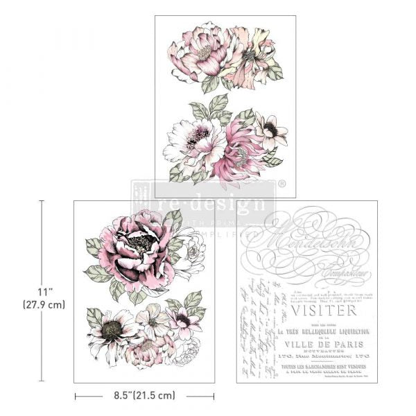 Middy Transfers® – Desert Rose – 3 sheets, 8.5″x11″