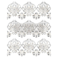 Decor Transfers® - Antique Damask - total sheet size 24"x35", cut into 3 sheets