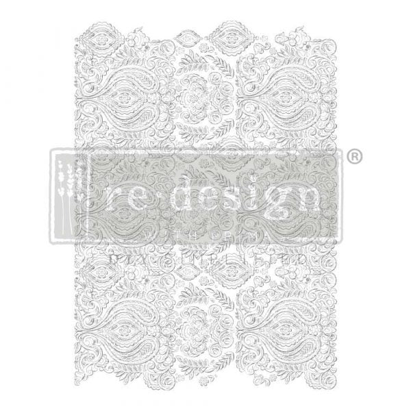 Decor Transfers® 24×35 – White Engraving – total sheet size 24″x35″, cut into 3 sheets